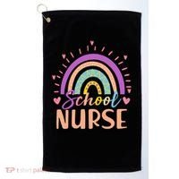 Cute Rainbow School Nurse Golf Towel thumb 0