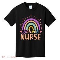 Cute Rainbow School Nurse Kids T-Shirt thumb 0