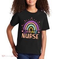 Cute Rainbow School Nurse Kids T-Shirt thumb 2
