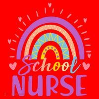 Cute Rainbow School Nurse Santa Hat thumb 1
