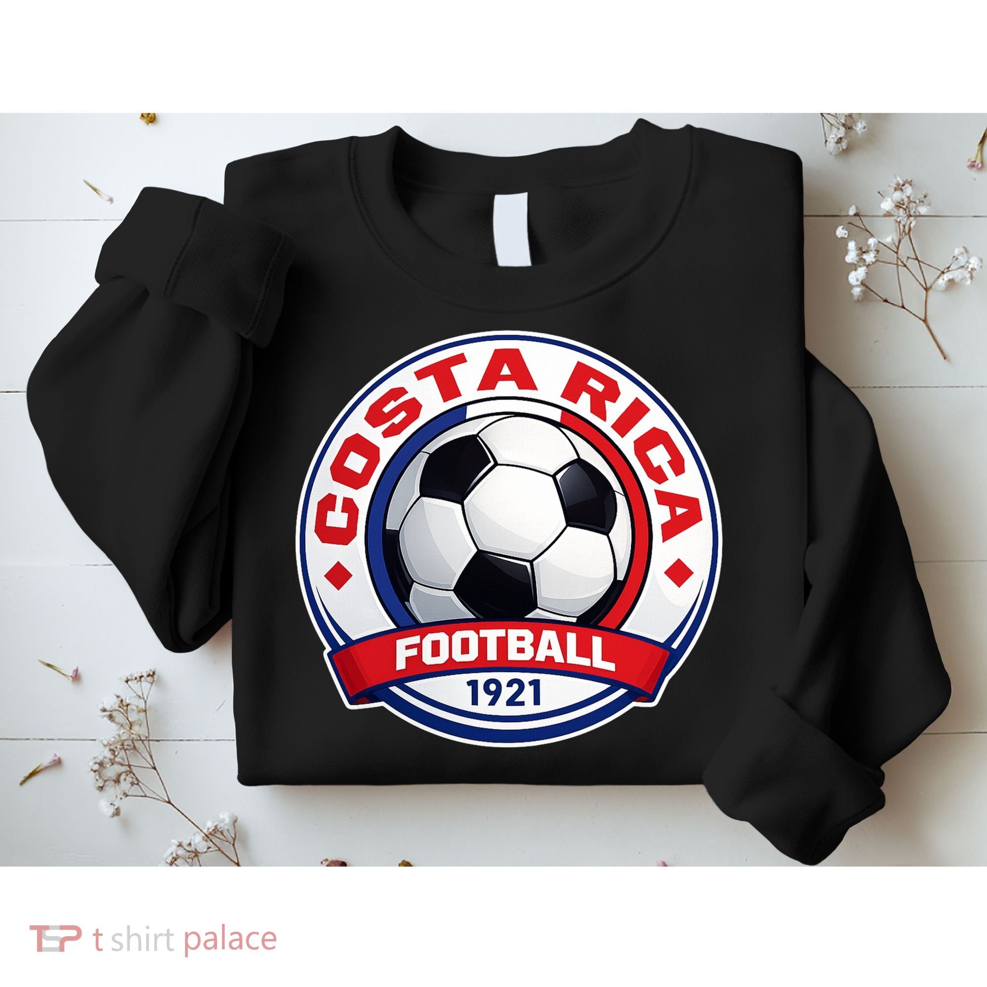 Costa Rica Soccer Ball Football 1921 Sweatshirt