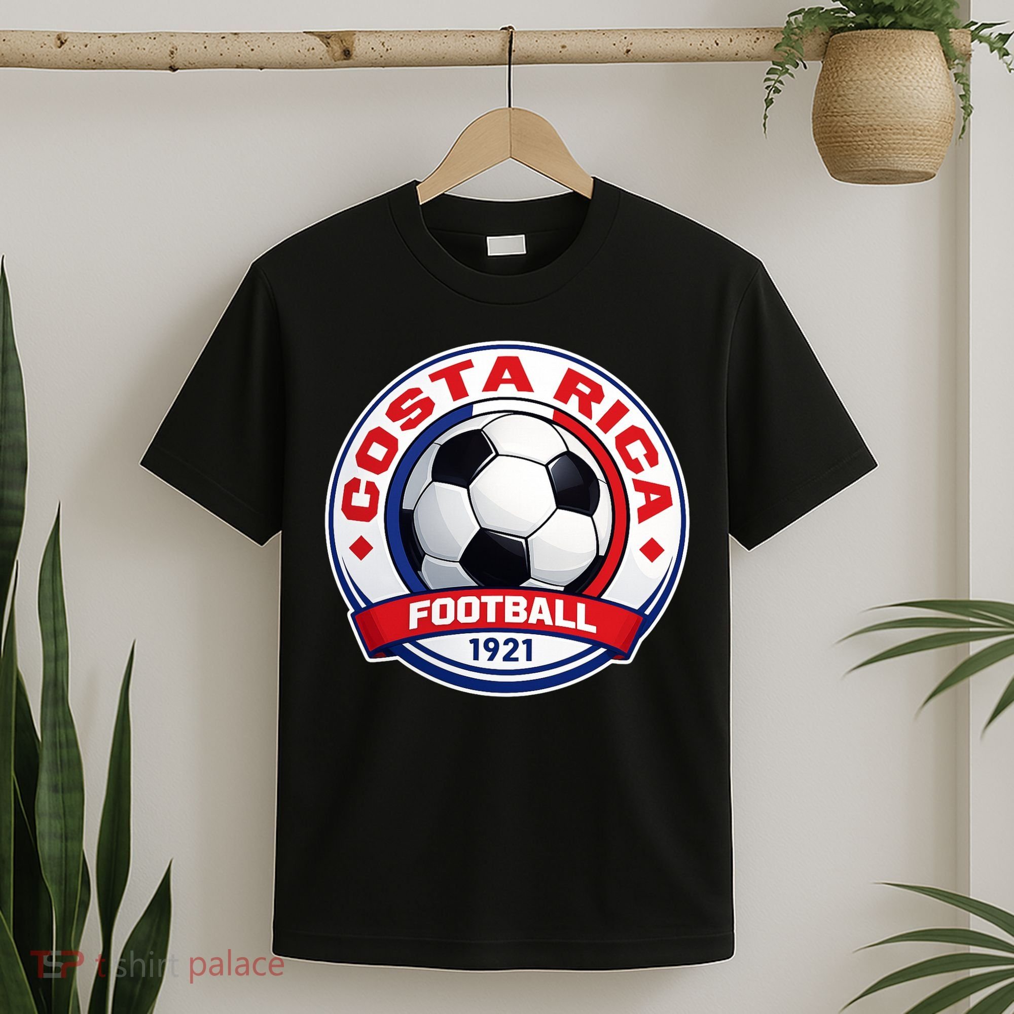 Costa Rica Soccer Ball Football 1921 T-Shirt