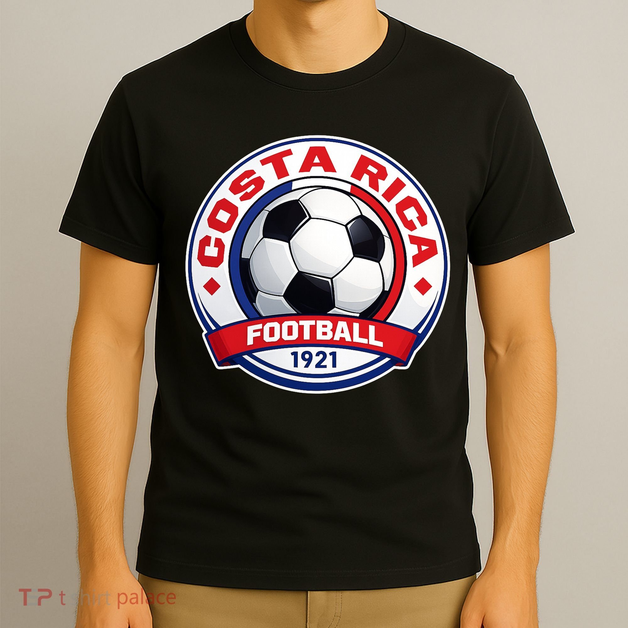 Costa Rica Soccer Ball Football 1921 T-Shirt