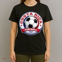 Costa Rica Soccer Ball Football 1921 T-Shirt thumb 4