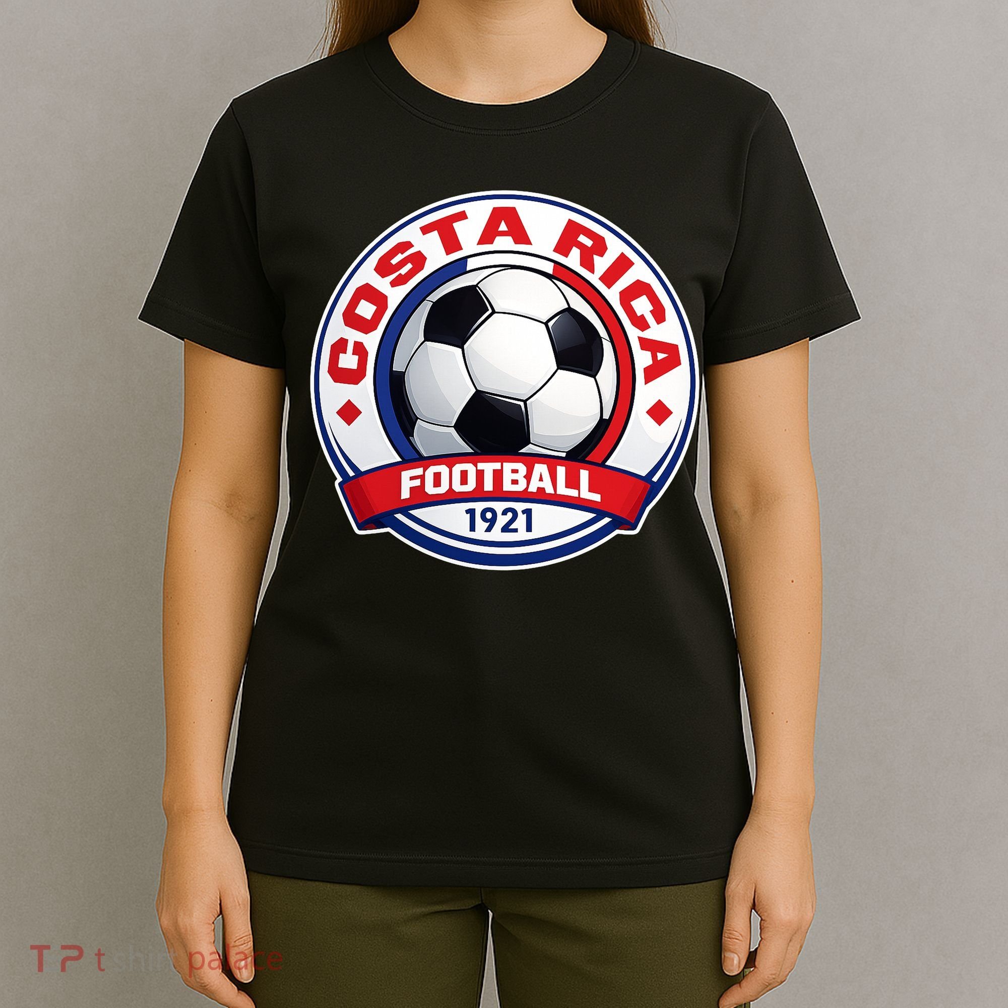 Costa Rica Soccer Ball Football 1921 T-Shirt