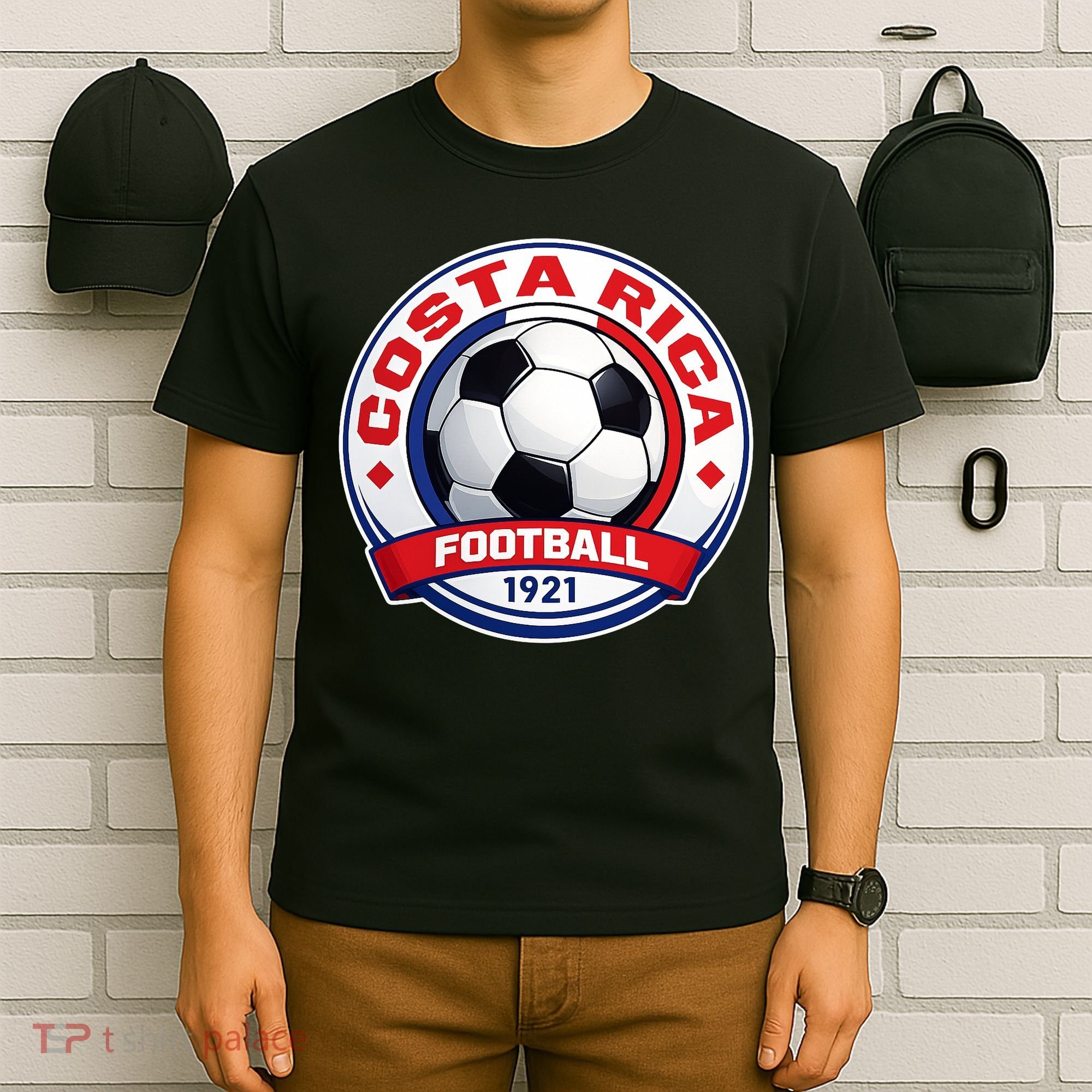 Costa Rica Soccer Ball Football 1921 T-Shirt