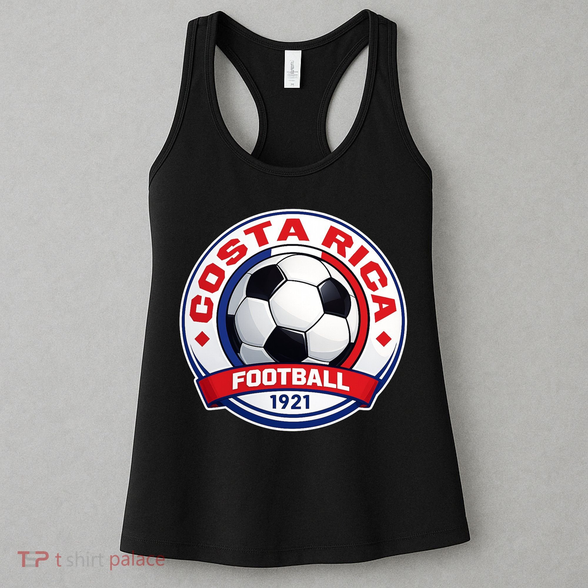 Costa Rica Soccer Ball Football 1921 Women's Tank Top
