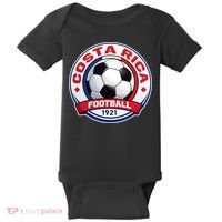 Costa Rica Soccer Ball Football 1921 Baby Bodysuit thumb 0