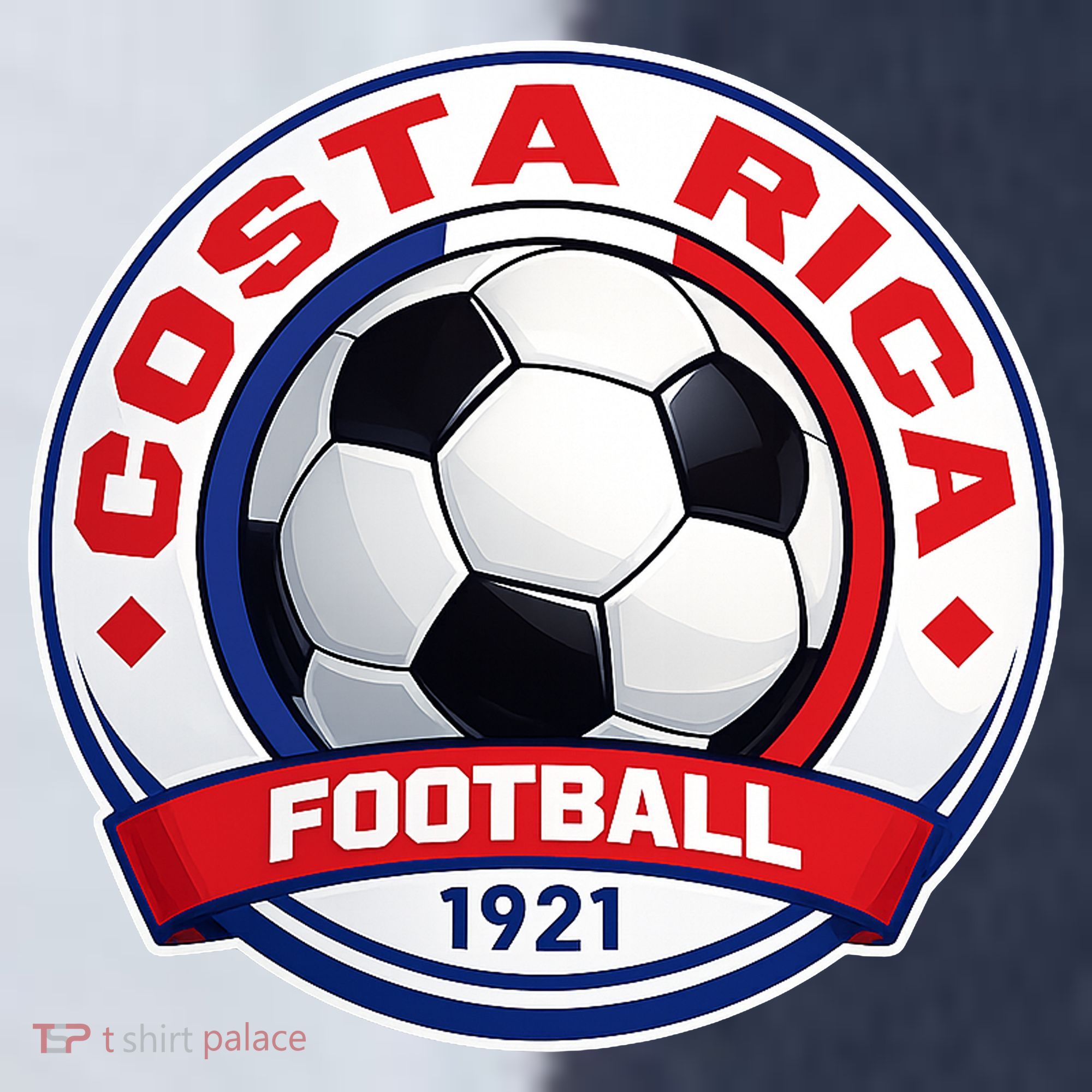 Costa Rica Soccer Ball Football 1921 Sport-Tek Competitor United Soccer Jersey