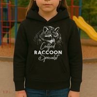 Certified Raccoon Specialist Kids Hoodie thumb 3