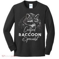 Certified Raccoon Specialist Kids Long Sleeve Shirt thumb 0
