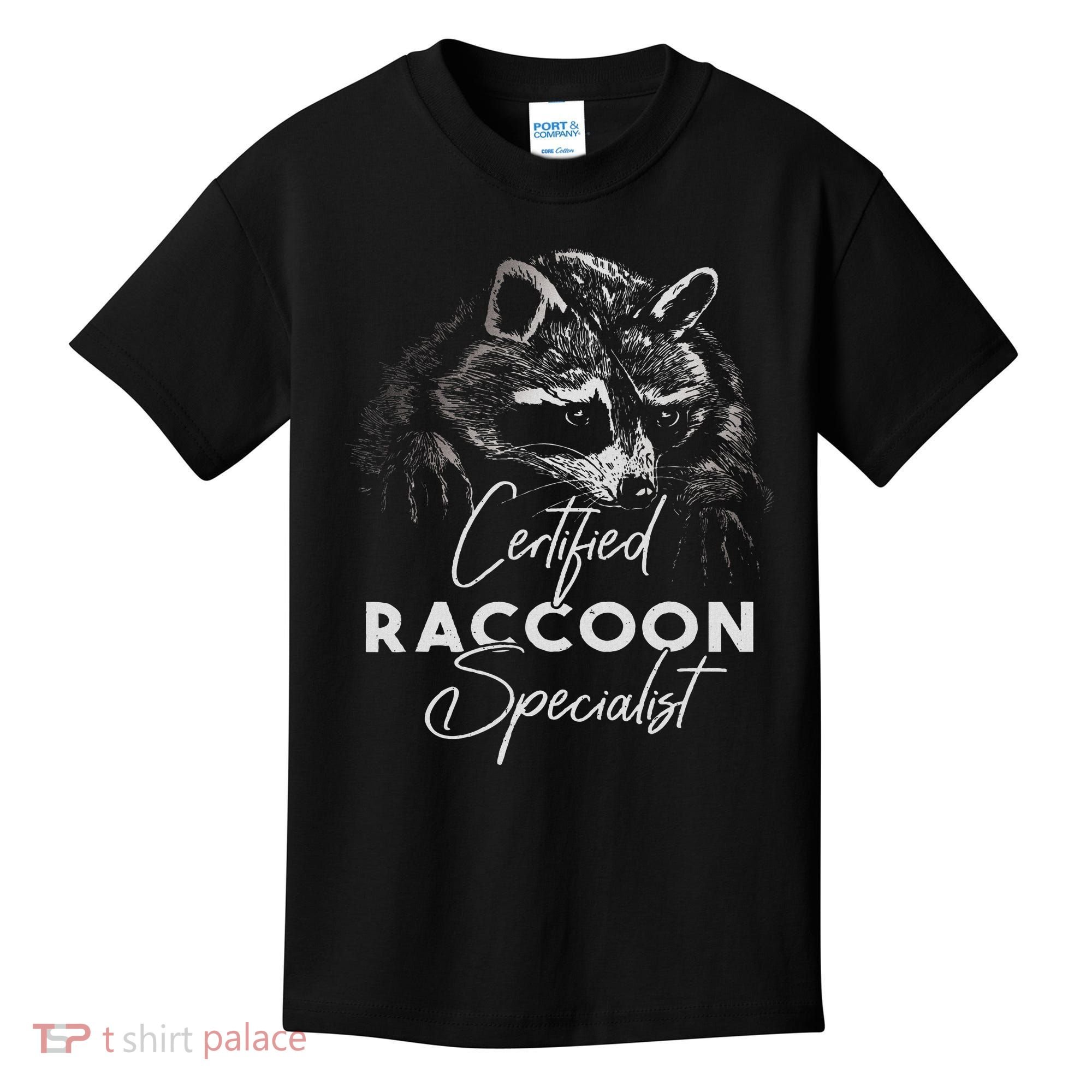 Certified Raccoon Specialist Kids T-Shirt