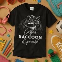 Certified Raccoon Specialist Kids T-Shirt thumb 3