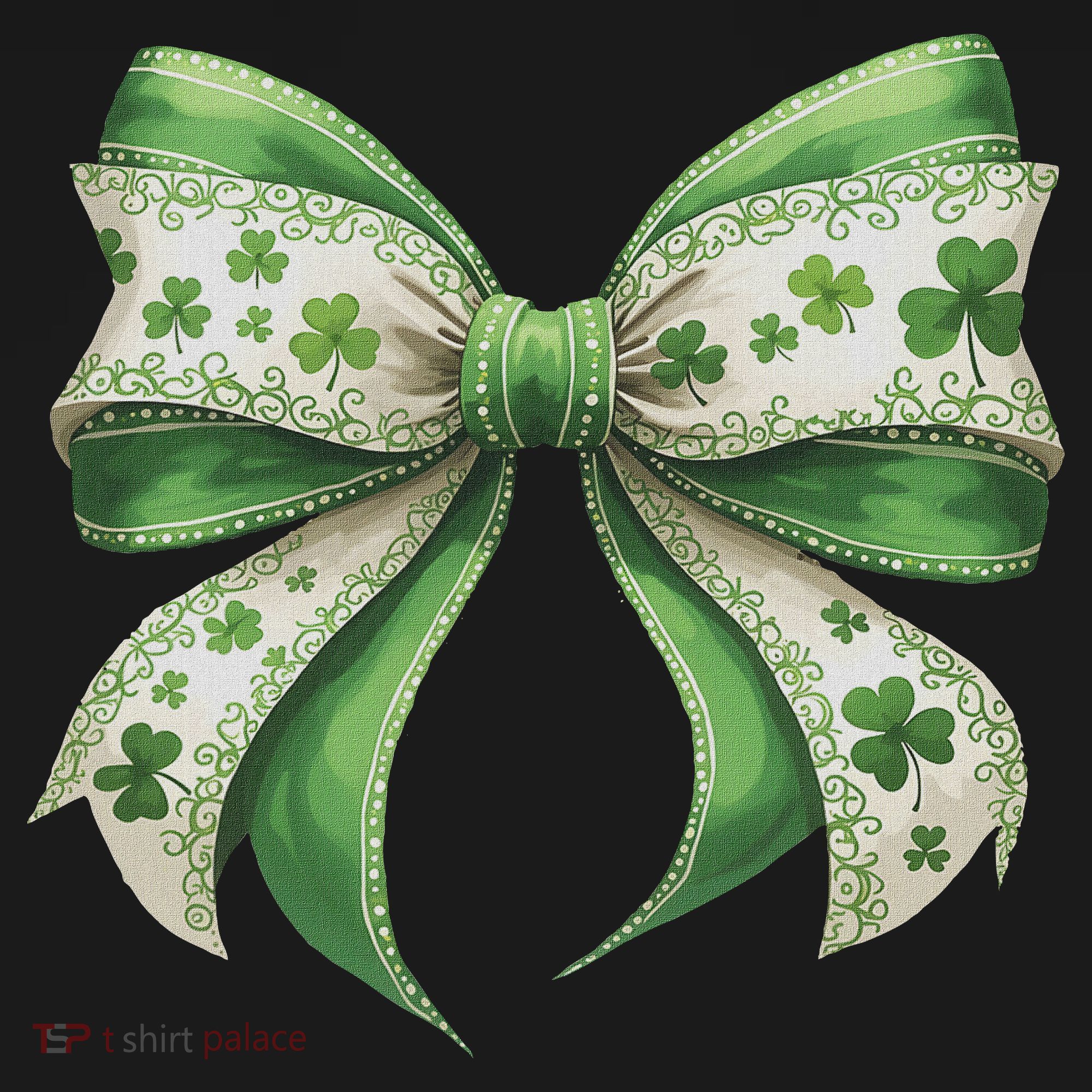 Cute Retro St Patricks Day Lucky Green Shamrock Coquette Bow Women's Hoodie