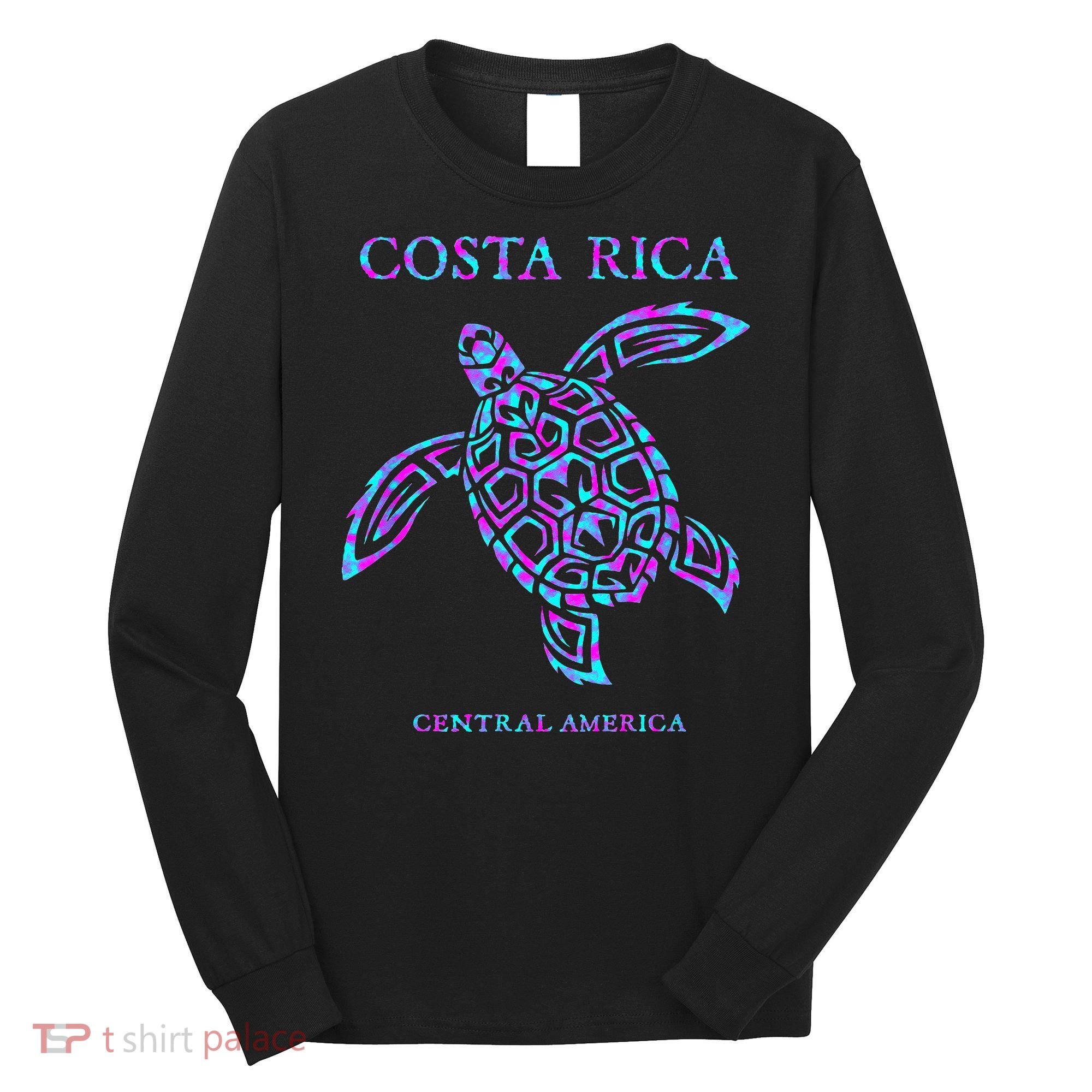 Costa Rica Sea Turtle Girls Long Sleeve Shirt