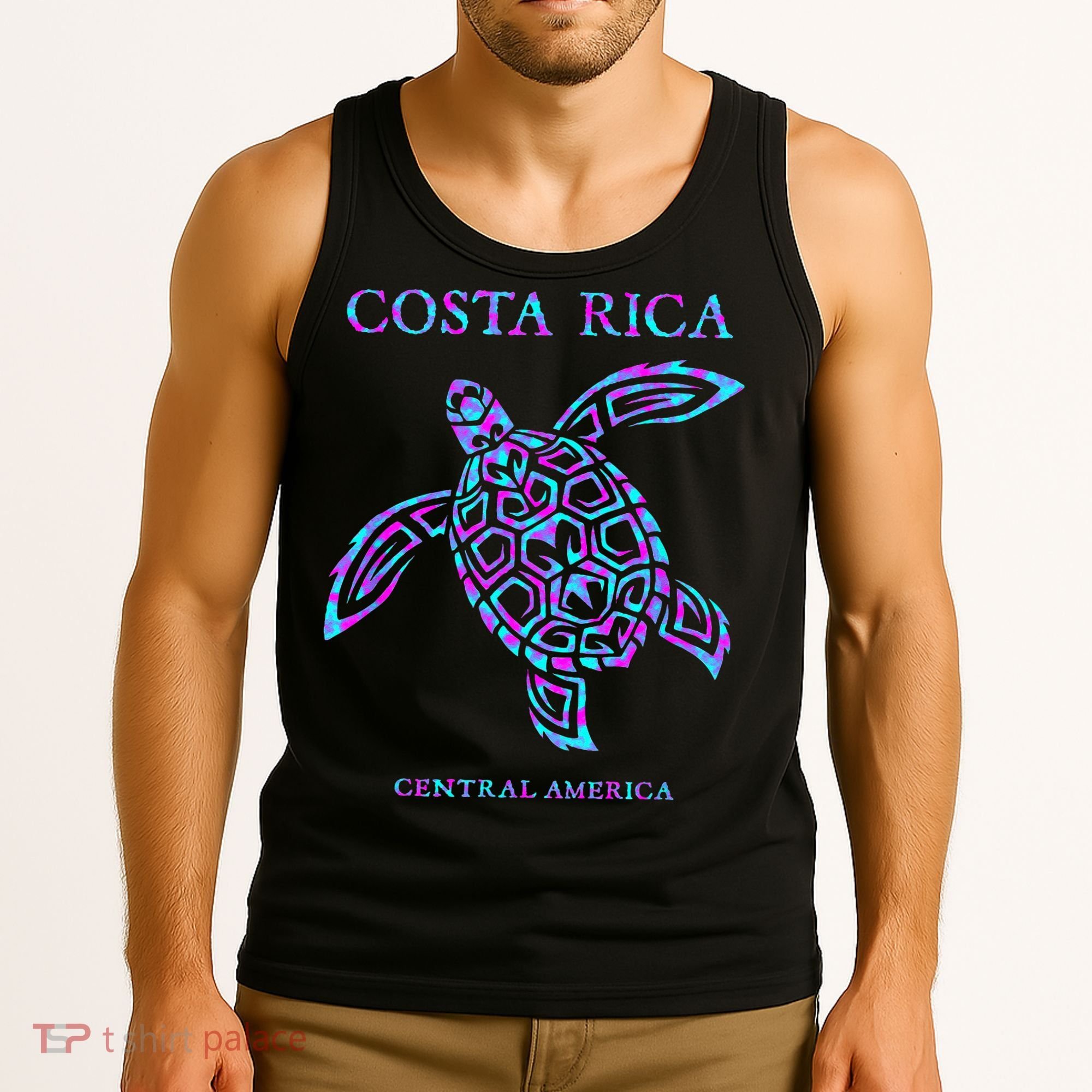 Costa Rica Sea Turtle Girls Tank Top