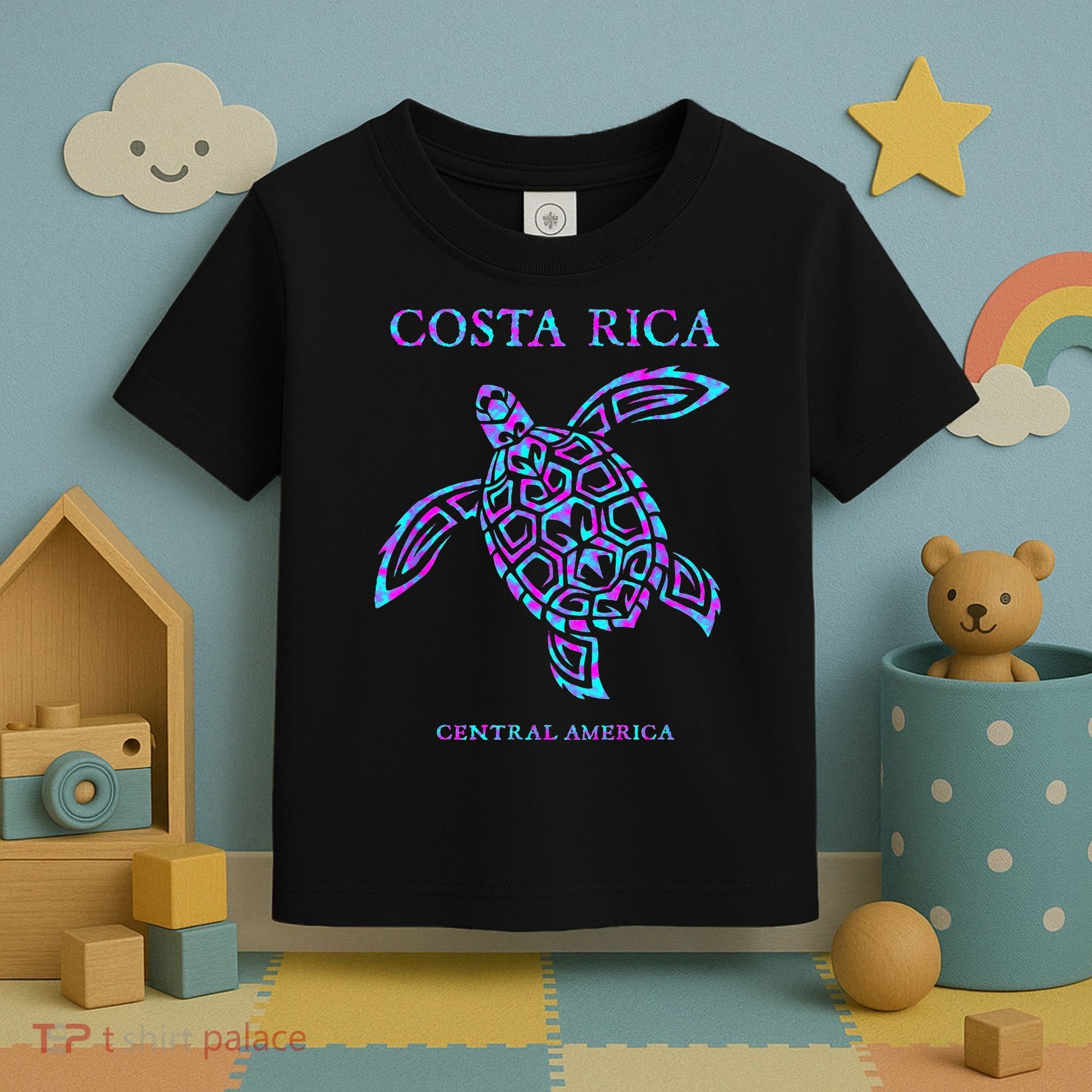 Costa Rica Sea Turtle Girls Toddler T-Shirt
