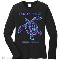 Costa Rica Sea Turtle Girls Women's Long Sleeve Shirt thumb 0
