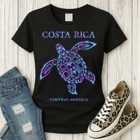 Costa Rica Sea Turtle Girls Women's T-Shirt thumb 3