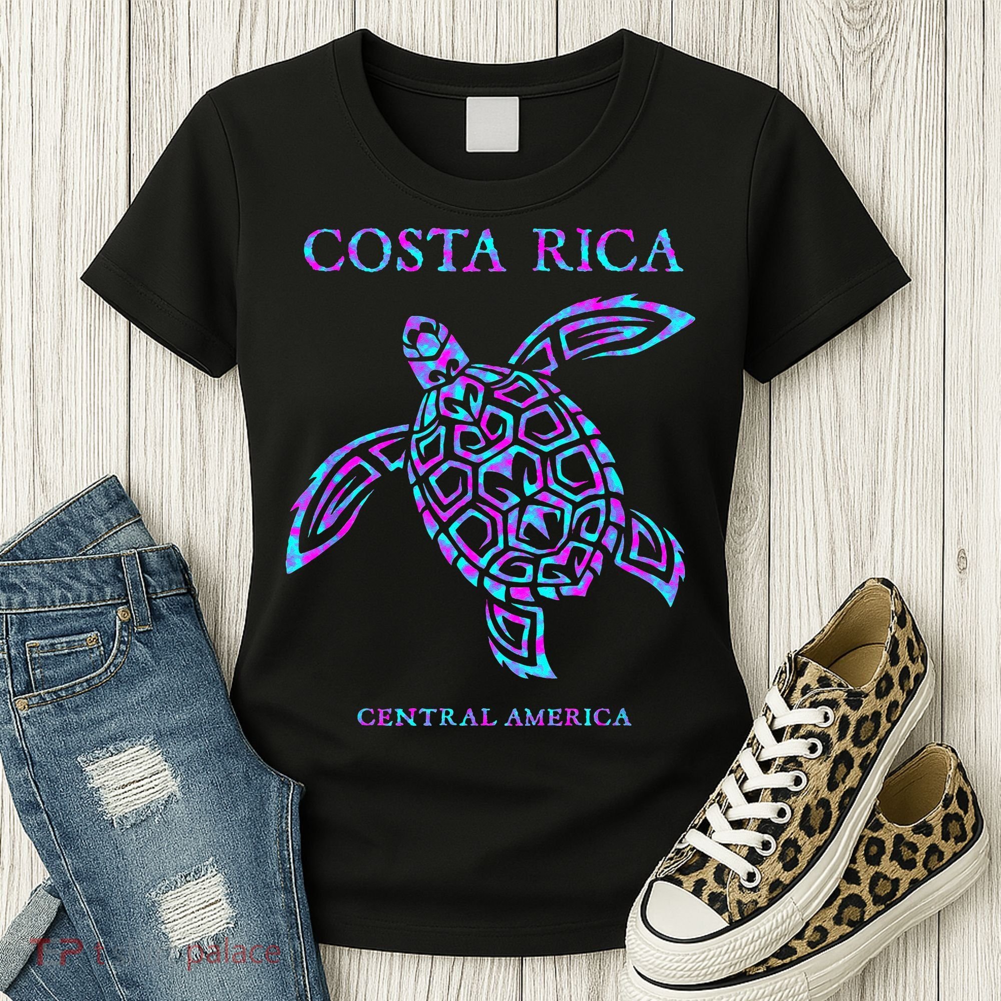 Costa Rica Sea Turtle Girls Women's T-Shirt