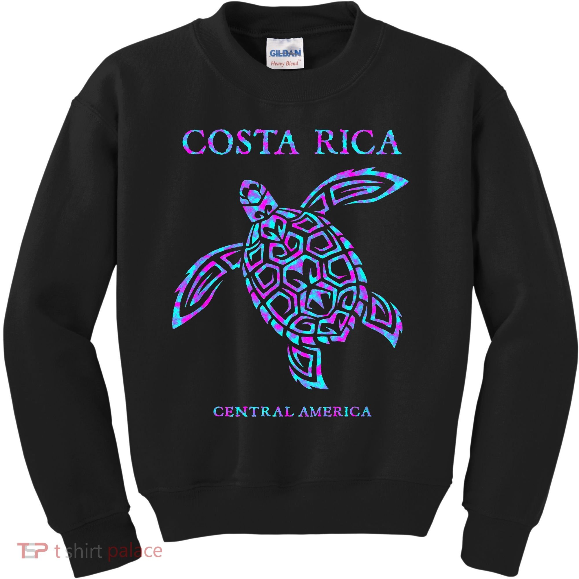 Costa Rica Sea Turtle Girls Kids Sweatshirt