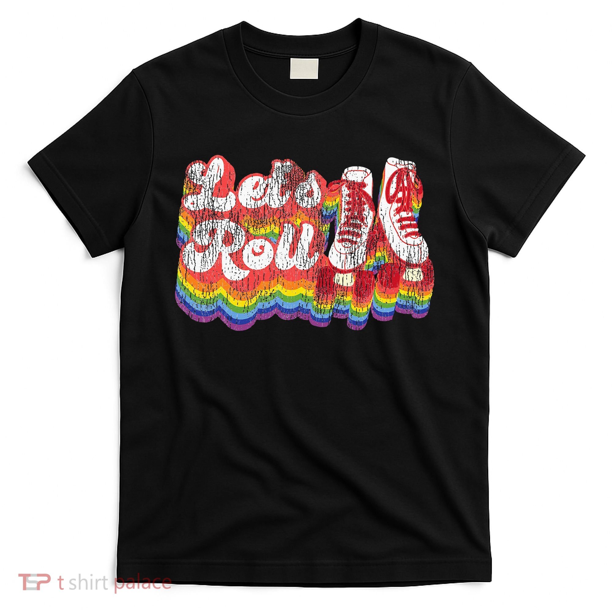 Cool Roller Skating Skate Girl 1970S Retro T-Shirt