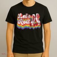 Cool Roller Skating Skate Girl 1970S Retro T-Shirt thumb 3