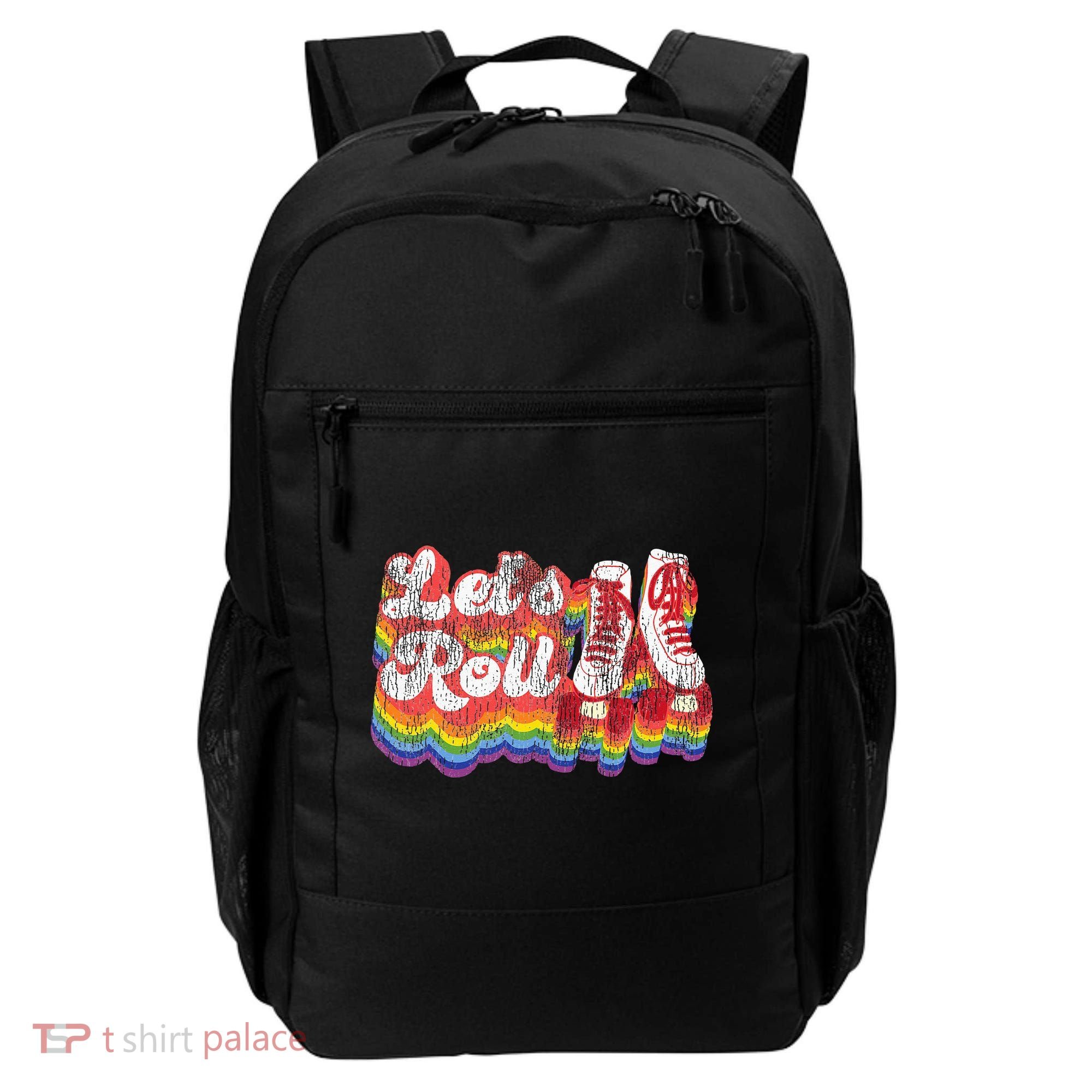 Cool Roller Skating Skate Girl 1970S Retro Backpack