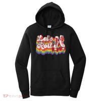 Cool Roller Skating Skate Girl 1970S Retro Women's Hoodie thumb 0