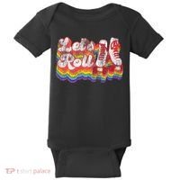 Cool Roller Skating Skate Girl 1970S Retro Baby Bodysuit thumb 0