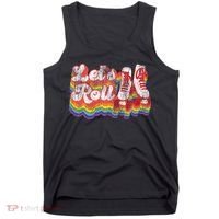 Cool Roller Skating Skate Girl 1970S Retro Tank Top thumb 0