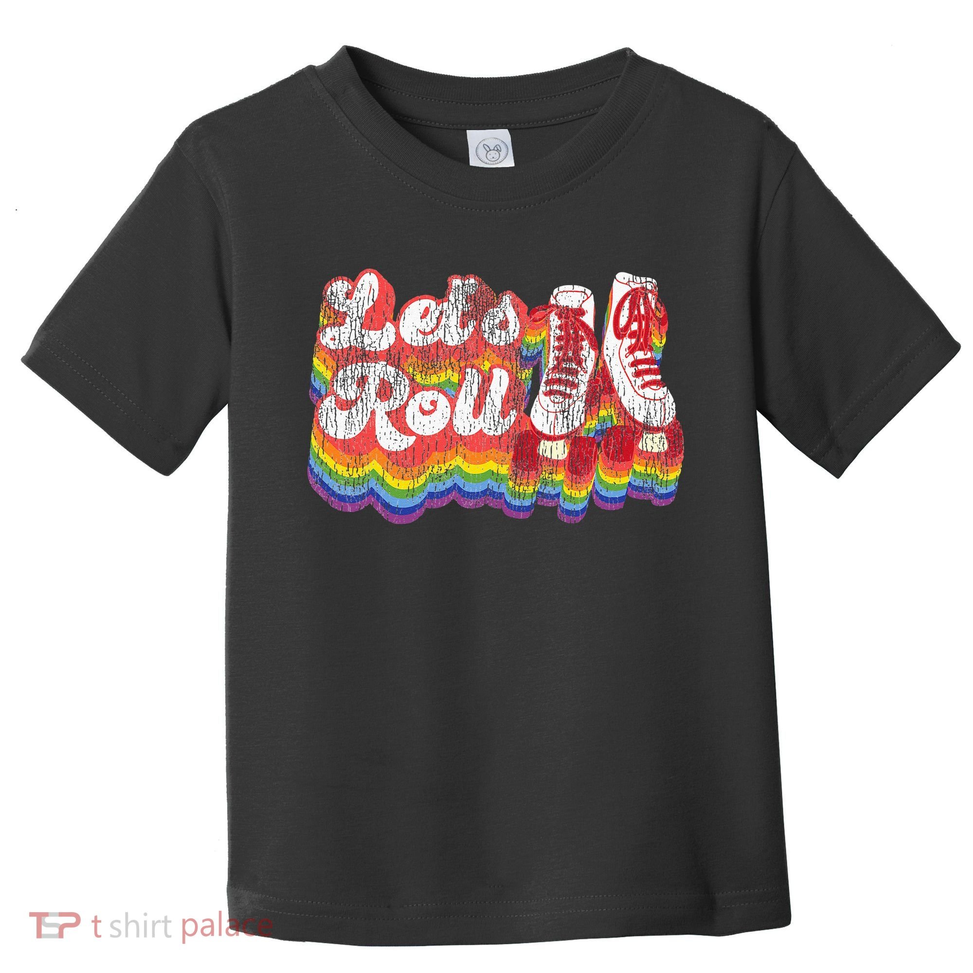 Cool Roller Skating Skate Girl 1970S Retro Toddler T-Shirt