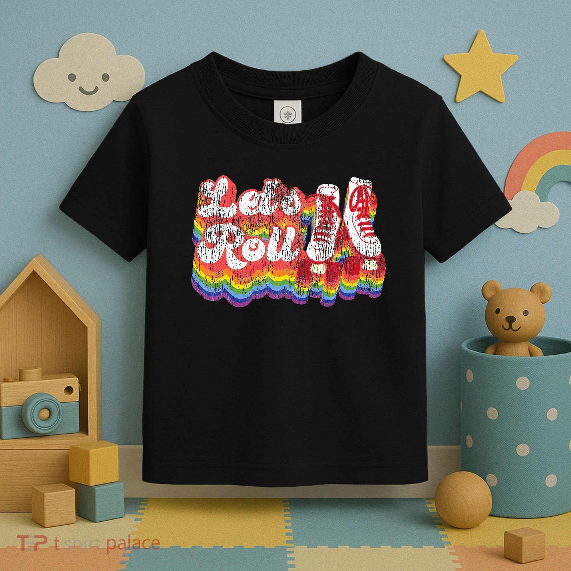 Cool Roller Skating Skate Girl 1970S Retro Toddler T-Shirt