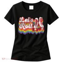 Cool Roller Skating Skate Girl 1970S Retro Women's T-Shirt thumb 0