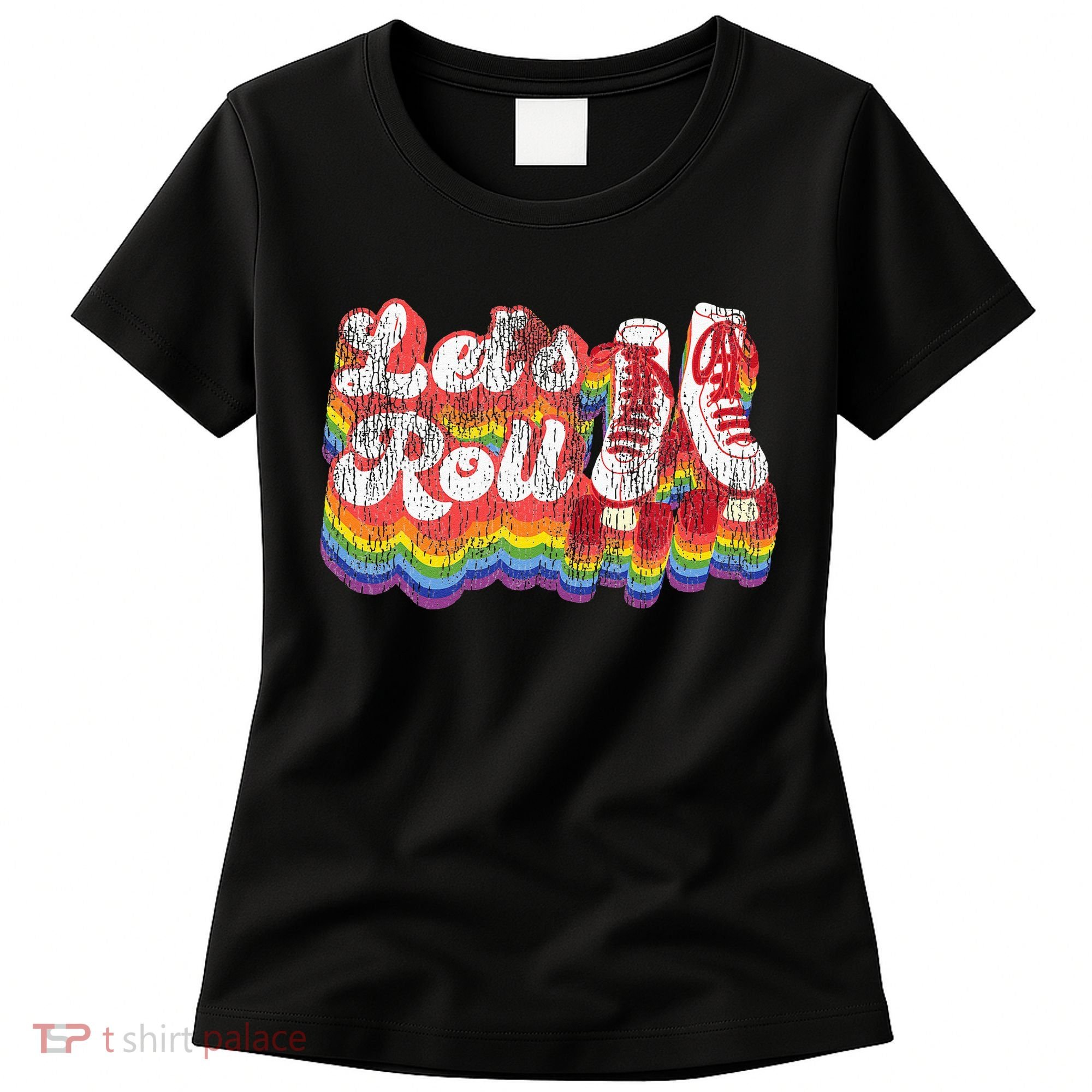 Cool Roller Skating Skate Girl 1970S Retro Women's T-Shirt