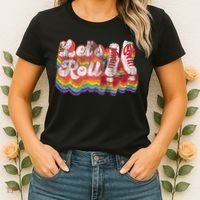 Cool Roller Skating Skate Girl 1970S Retro Women's T-Shirt thumb 2