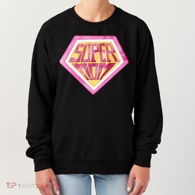 Cute Retro Super Mom Gift For Mother Women's Sweatshirt