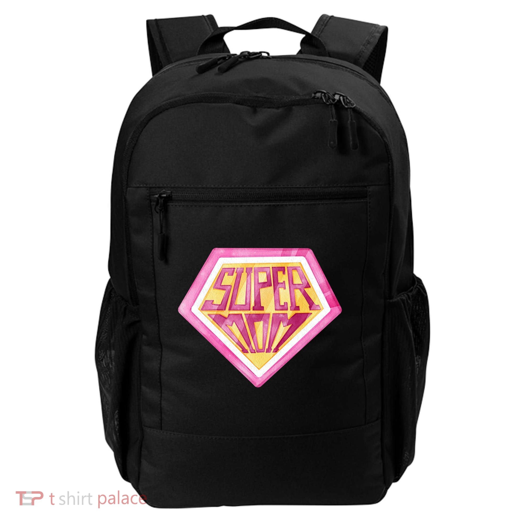 Cute Retro Super Mom Gift For Mother Backpack