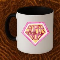 Cute Retro Super Mom Gift For Mother Coffee Mug thumb 2