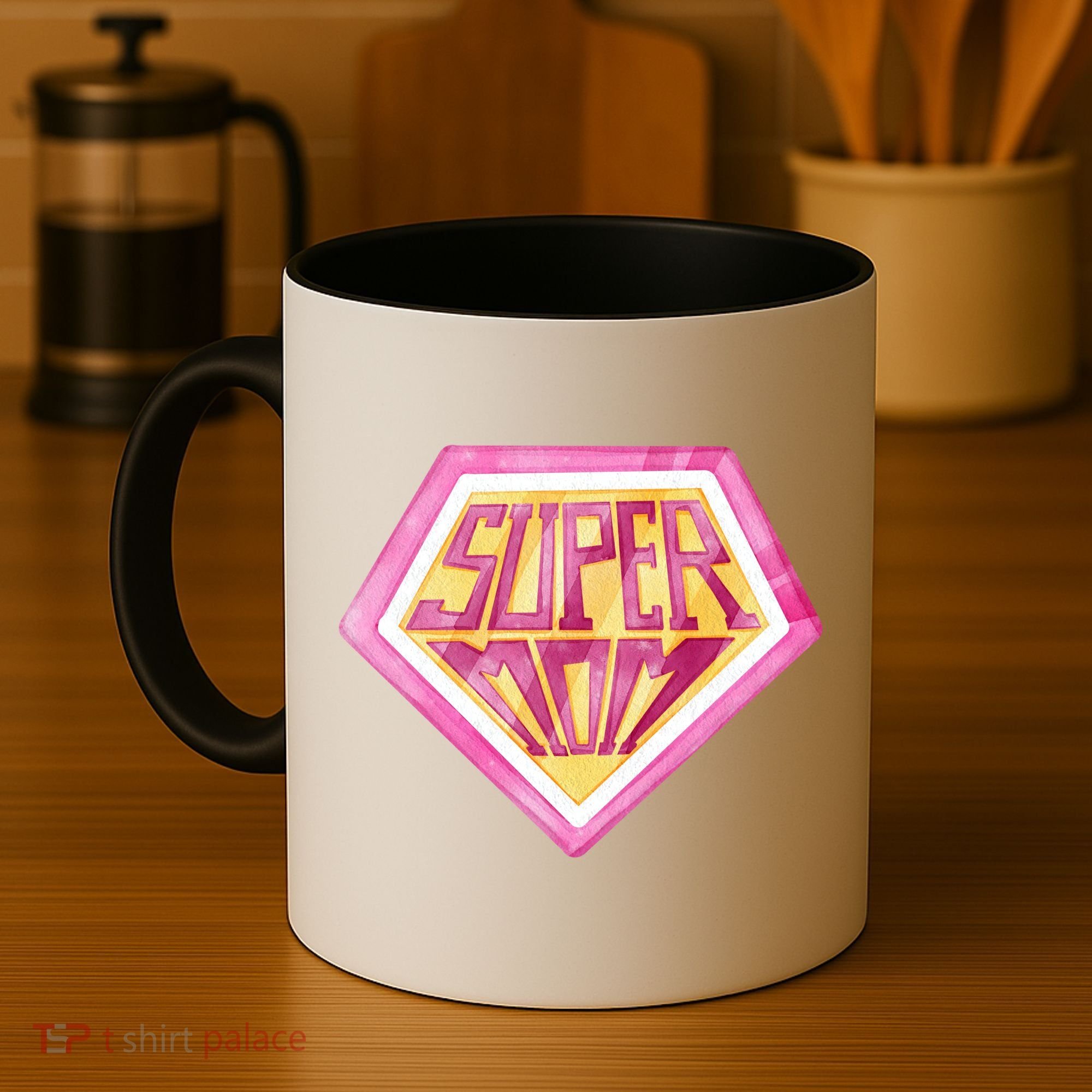 Cute Retro Super Mom Gift For Mother Coffee Mug