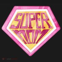 Cute Retro Super Mom Gift For Mother Coaster thumb 2
