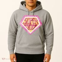 Cute Retro Super Mom Gift For Mother Hoodie thumb 2