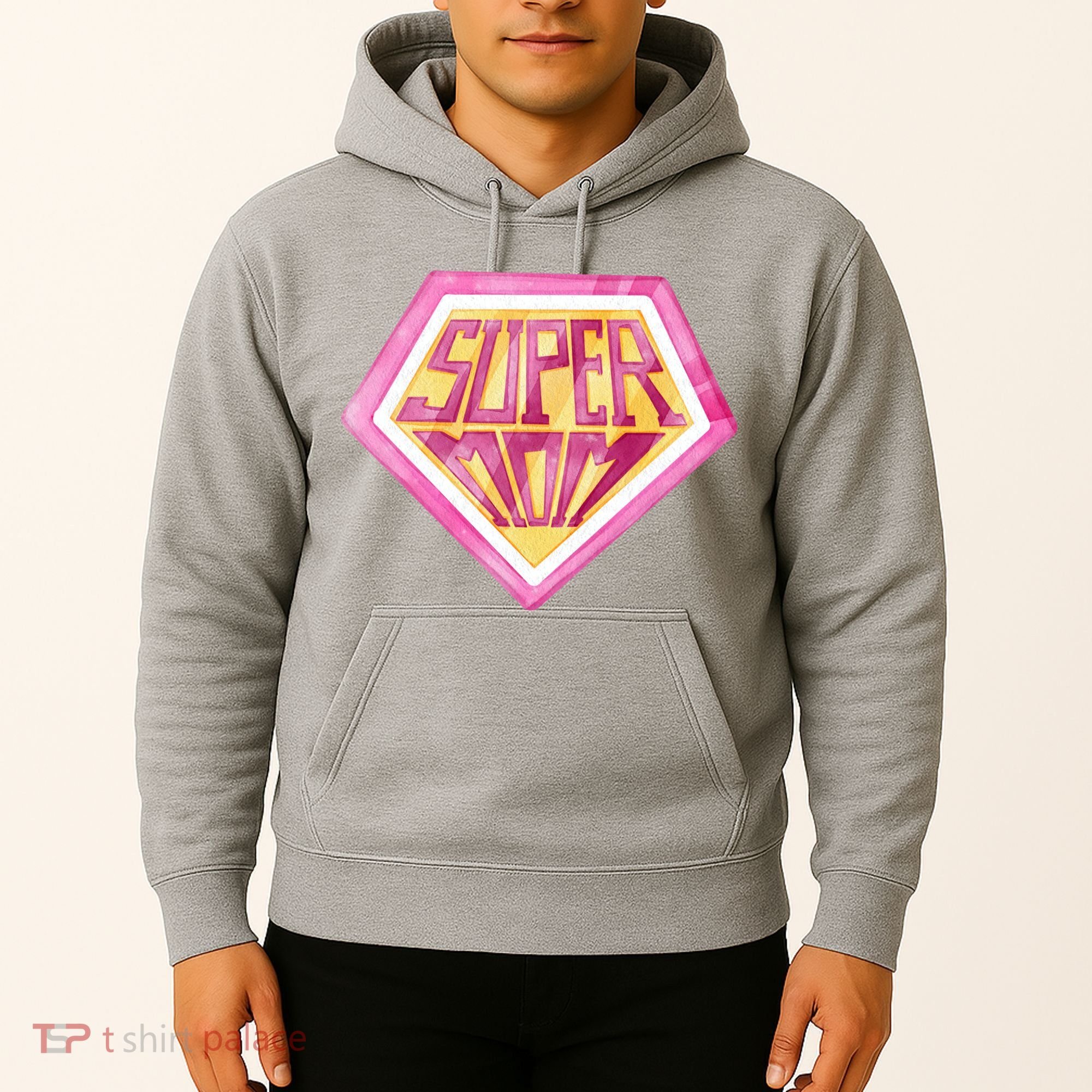Cute Retro Super Mom Gift For Mother Hoodie