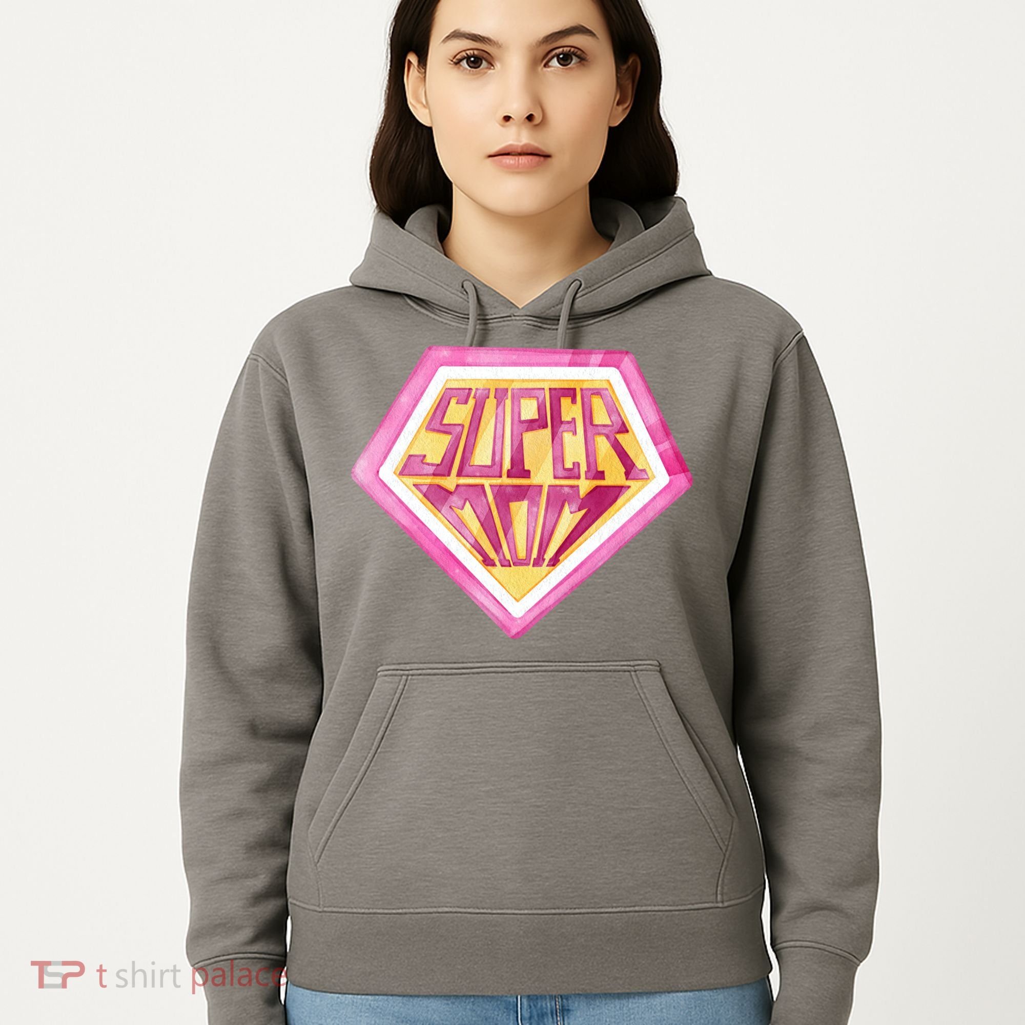 Cute Retro Super Mom Gift For Mother Hoodie