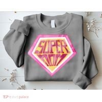 Cute Retro Super Mom Gift For Mother Sweatshirt thumb 2