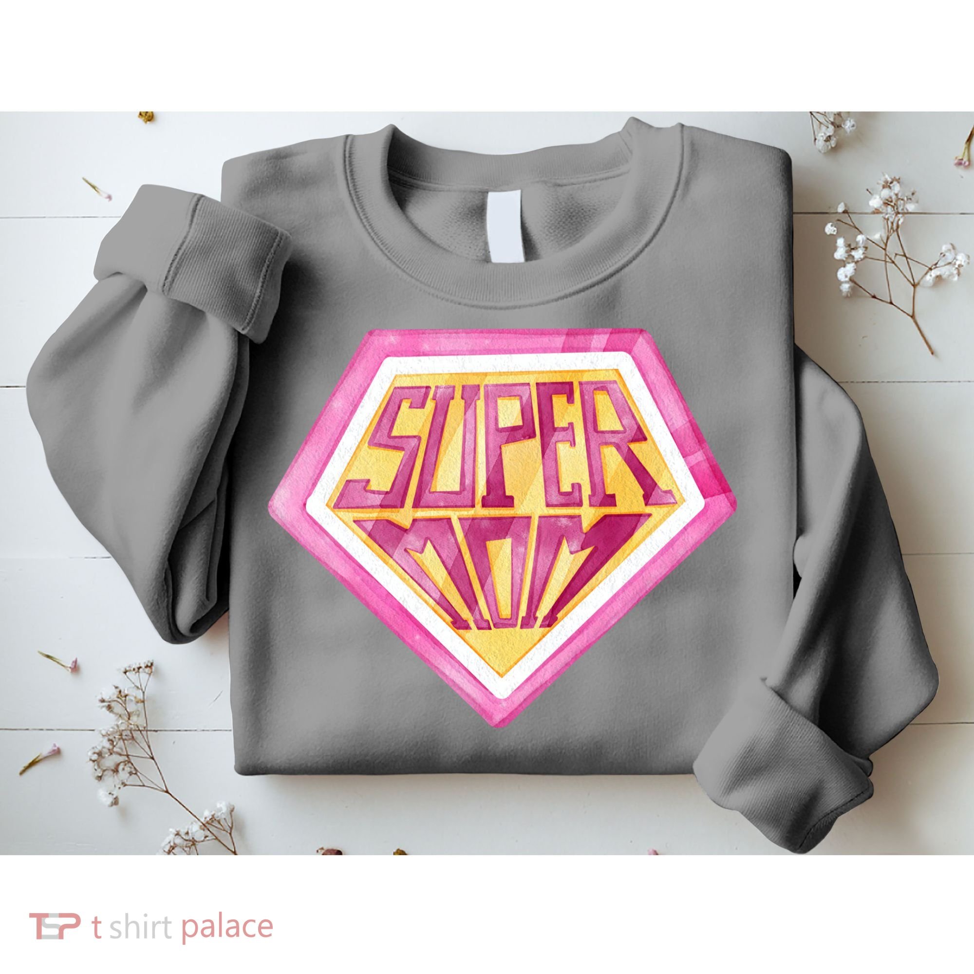 Cute Retro Super Mom Gift For Mother Sweatshirt