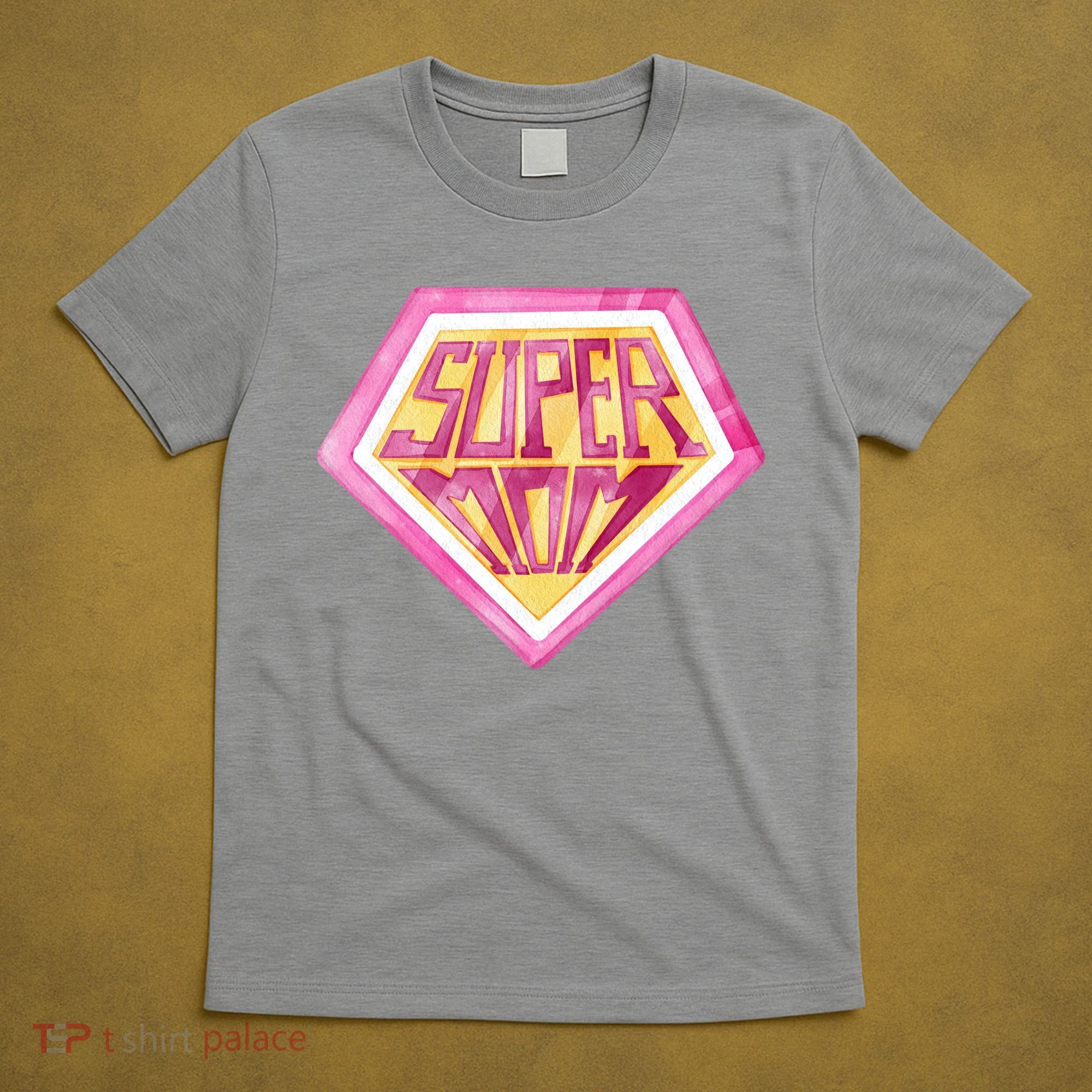 Cute Retro Super Mom Gift For Mother T-Shirt