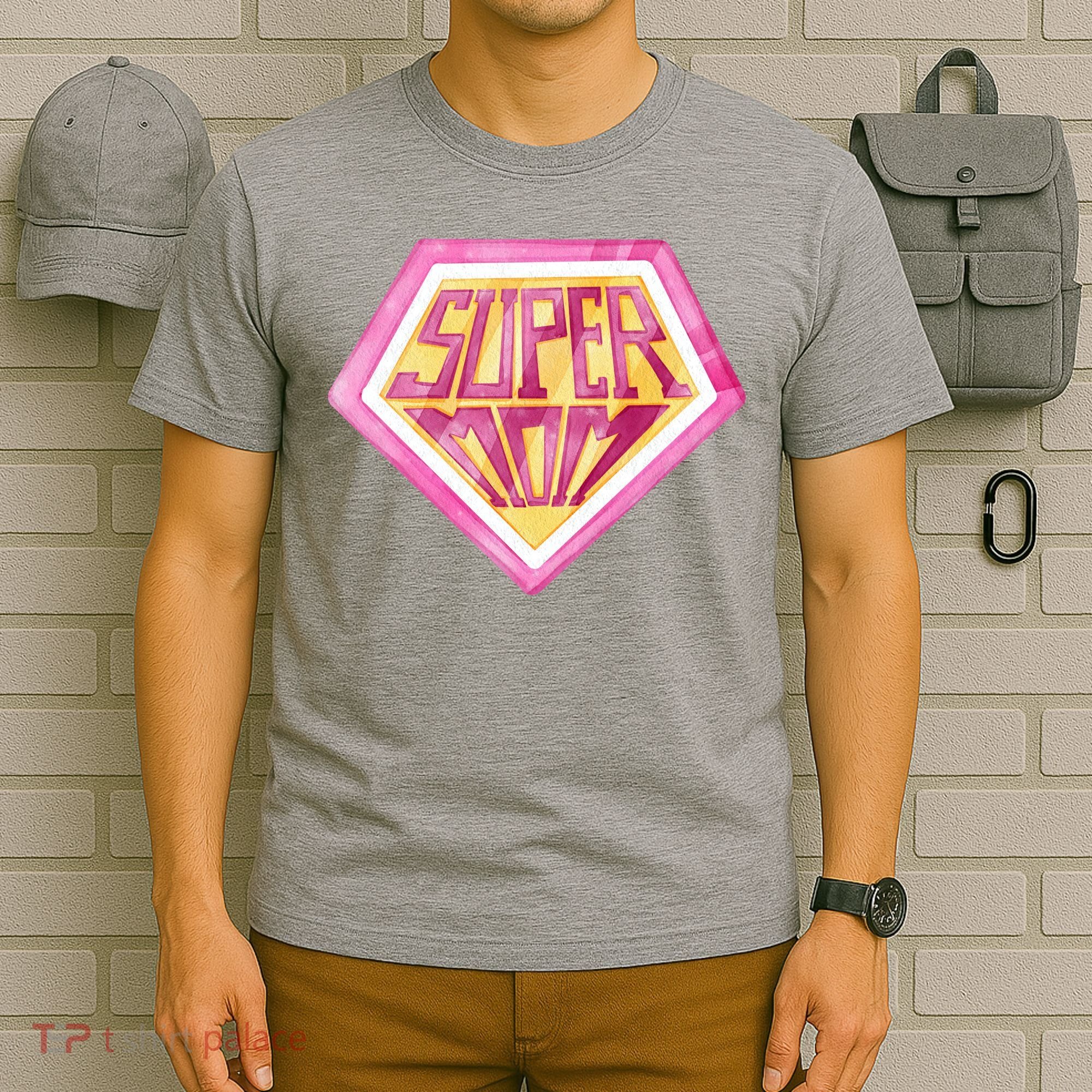 Cute Retro Super Mom Gift For Mother T-Shirt