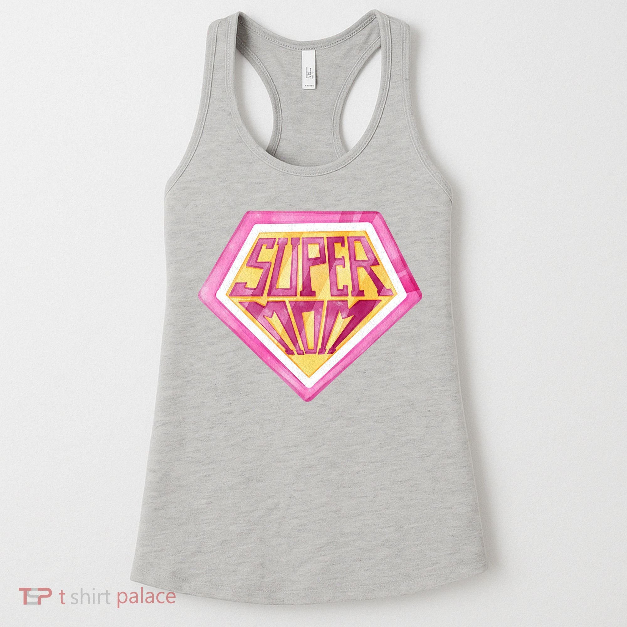 Cute Retro Super Mom Gift For Mother Women's Tank Top