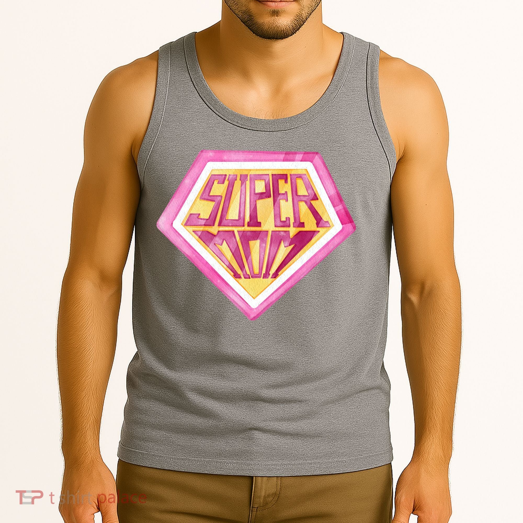 Cute Retro Super Mom Gift For Mother Tank Top